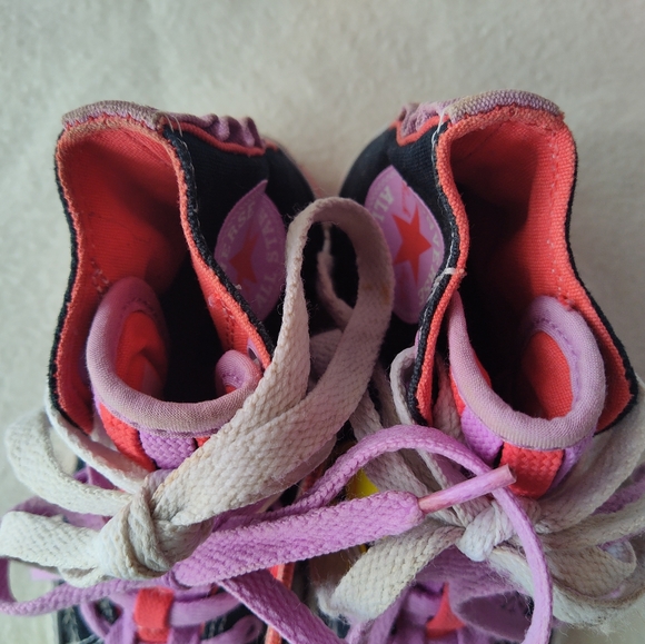 Converse All Star High Top Sneaker Double Lace Size 11 Junior - Picture 8 of 14